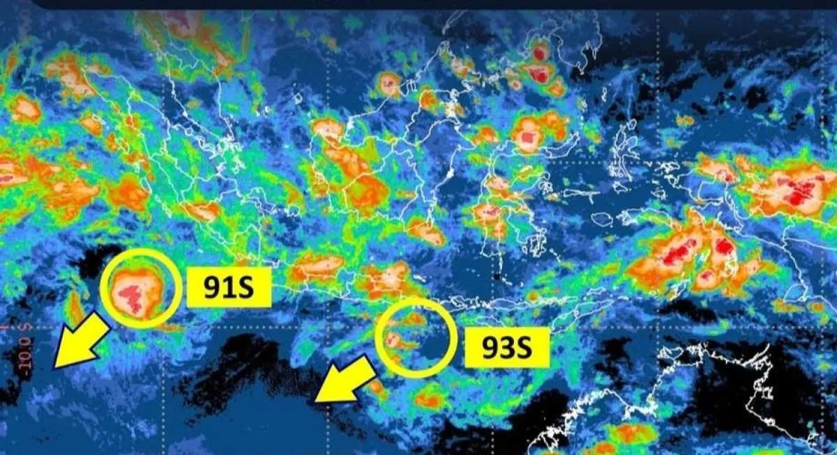 Bibit Siklon 93S Muncul, BMKG Ingatkan Hujan Lebat dan Gelombang Tinggi