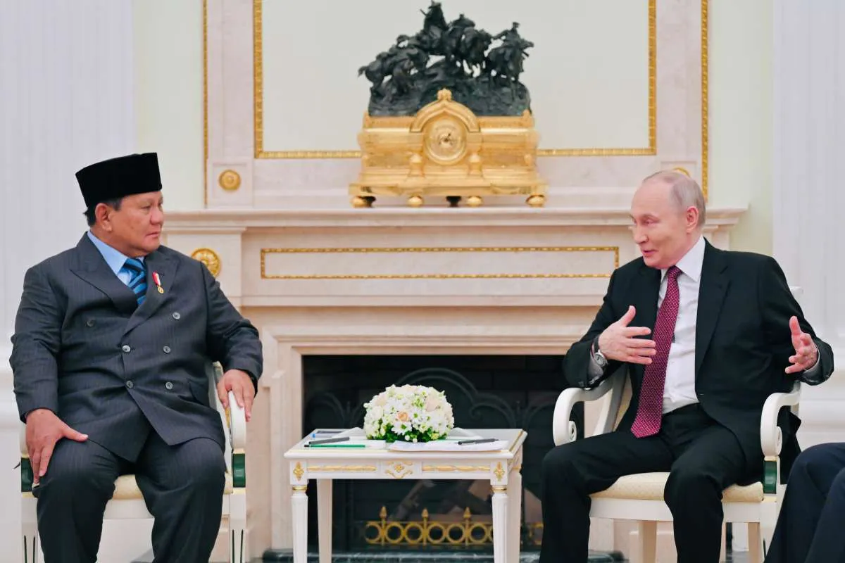 Prabowo Bertemu Putin di Kremlin, Perkuat Hubungan Strategis Indonesia–Rusia